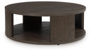 Neo - Round Cocktail Table - Rich Brown