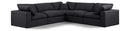 Comfy - 5 Piece Linen Modular Corner Sectional