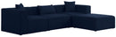 Cube - Linen 4 Piece Modular Sectional With Chaise