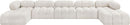 Ames - 7 Piece Fabric Modular U-Shaped Sectional
