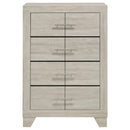 Trenton - 4-Drawer Bedroom Chest Of Drawers - Rustic Cream