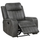 Raelynn - Upholstered Track Arm Recliner