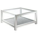 Valentina - Square Glass Top Table