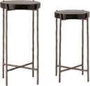 Vetra - Iron Base Bunching End Table - Bronze