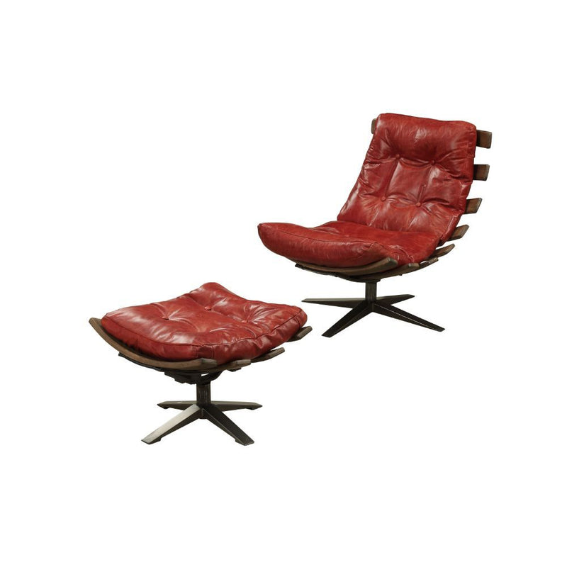 Gandy - 2Pc Pk Chair & Ottoman