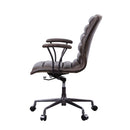 Zooey - Office Chair - Distress Chocolate Top Grain Leather