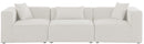 Cube - Linen Modular 3 Seat Sofa