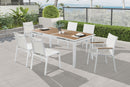 Nizuc - Outdoor Patio Dining Chair With White Frame (Set of 2)