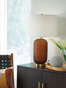 Farberman - Glass Table Lamp - Amber