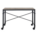 Oklarth - Writing Desk - Rustic Oak & Black
