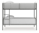 Lanceburg - 3 Pc. - Twin Over Twin Bunk Bed And 2 Mattresses - Gray