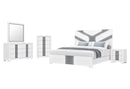 Optimus - 5 Piece Queen Bedroom Set - White