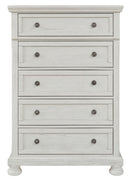 Robbinsdale - Five Drawer Chest - Antique White