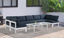 Nizuc - Outdoor Patio 7 Piece Modular Sectional With White Frame