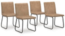 Pharwynn - Dining Upholstered Side Chair (Set of 4) - Toast