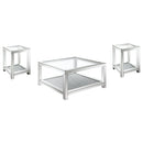 Valentina - Mirrored Coffee Table Set