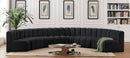 Arc - Velvet 8 Piece U-Shaped Modular Sofa