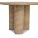 Niva - 47" Outdoor Round Dining Table - Beige