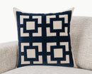 Novel Estate - 22" x 22" NV Corbin Pillow - Navy Blue