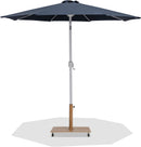 Fiji - Aluminum Patio Umbrella With Square Teak And White Base