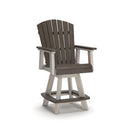 Vista Highlands - Barstool (Set of 2) - Brown / White
