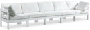 Nizuc - Outdoor Patio 5 Seat Modular Sofa With White Frame