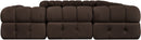 Orin - Velvet Performance Fabric Upholstered 9 Piece Sectional