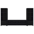 Jupiter - 3 Piece Entertainment Center TV Stand - Black