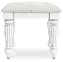 Kozlani - 3 Pc. - Vanity, Mirror And Stool - White