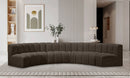 Arc - Boucle Fabric 6 Piece U-Shaped Modular Sofa