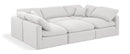 Indulge - Linen 6 Piece Modular Sectional - White