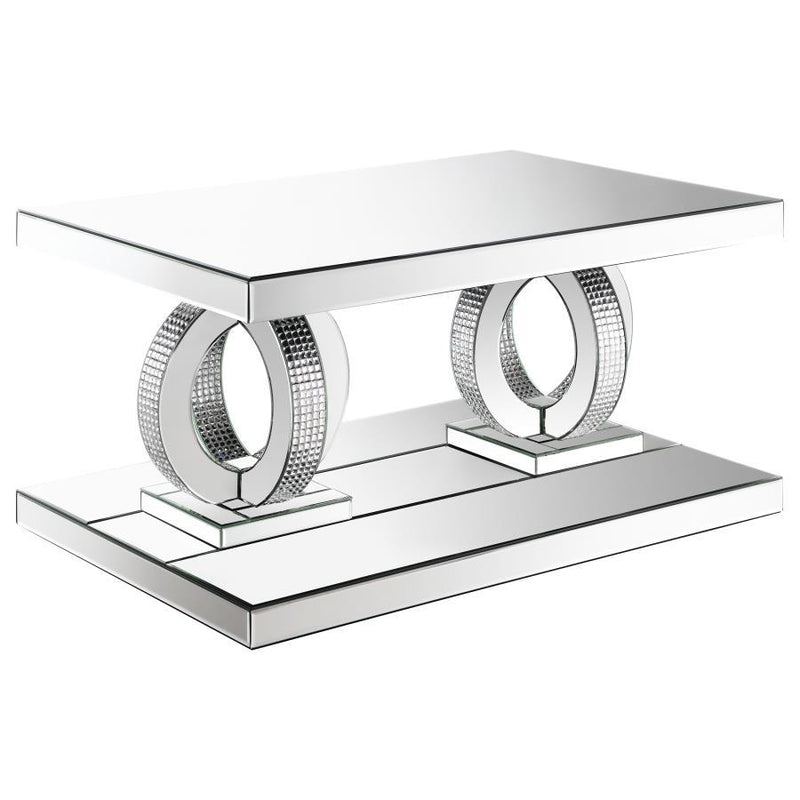 Breena - Mirrored Coffee Table Set