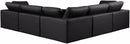 Comfy - 5 Piece Faux Leather Modular Corner Sectional
