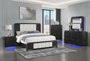 Beckett - 5 Piece Queen Bedroom Set With Cooler And Speaker - Black
