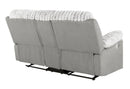 U6028 - 3 Piece Living Room Set (Reclining Sofa / Console Reclining Loveseat / Glider Recliner) - Gray