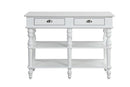 Rorratt - Kitchen Island - Marble Top & White
