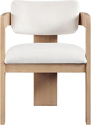 Sacha - Velvet Dining Chair With Natural Base (Set of 2)