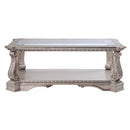 Northville - Coffee Table - Clear Glass & Antique Silver