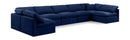 Indulge - Velvet 7 Piece Modular U-Shaped Sectional