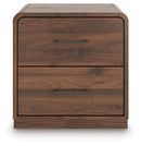 Fortlorn - Two Drawer Night Stand - Walnut Brown