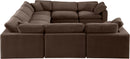 Comfy - 8 Piece Velvet Modular Sectional