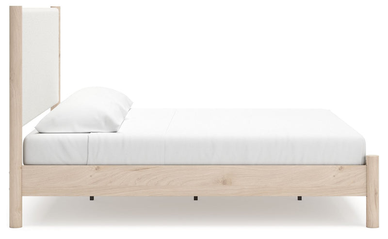 Cadmori - Upholstered Panel Bed