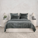 Bari - Velvet Quilt - Bay Green