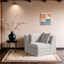 Stellar - Chenille Fabric Upholstered Modular Corner Chair