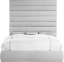 Adam - Linen Fabric Bed With 89" Headboard