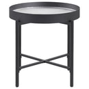 Ozella - Round Table With Hidden Storage Sandy