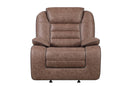 U2250 - Reclining Sofa / Console Reclining Loveseat / Glider Recliner - Brown