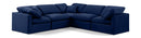 Indulge - Velvet 5 Piece Modular Corner Sectional
