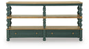 Finnworth - Console Sofa Table - Blue / Brown
