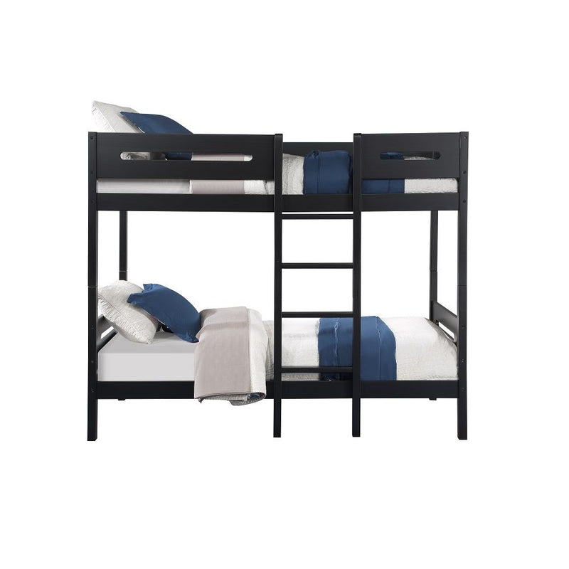 Ekko - Twin Over Twin Bunk Bed - Black